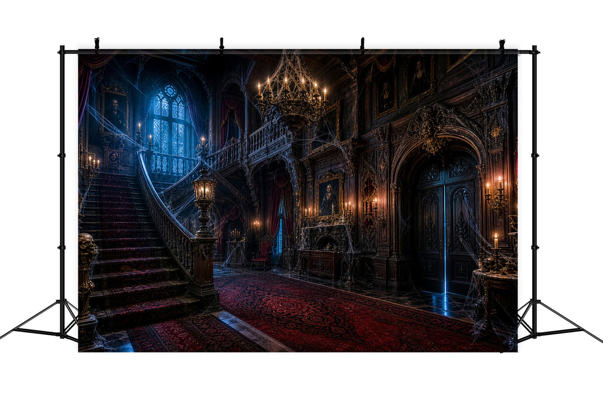 Décor Photo Maison Hantée Toile D'Araignée Manoir GothiqueIdées De Décor Pour Halloween LXX67-229