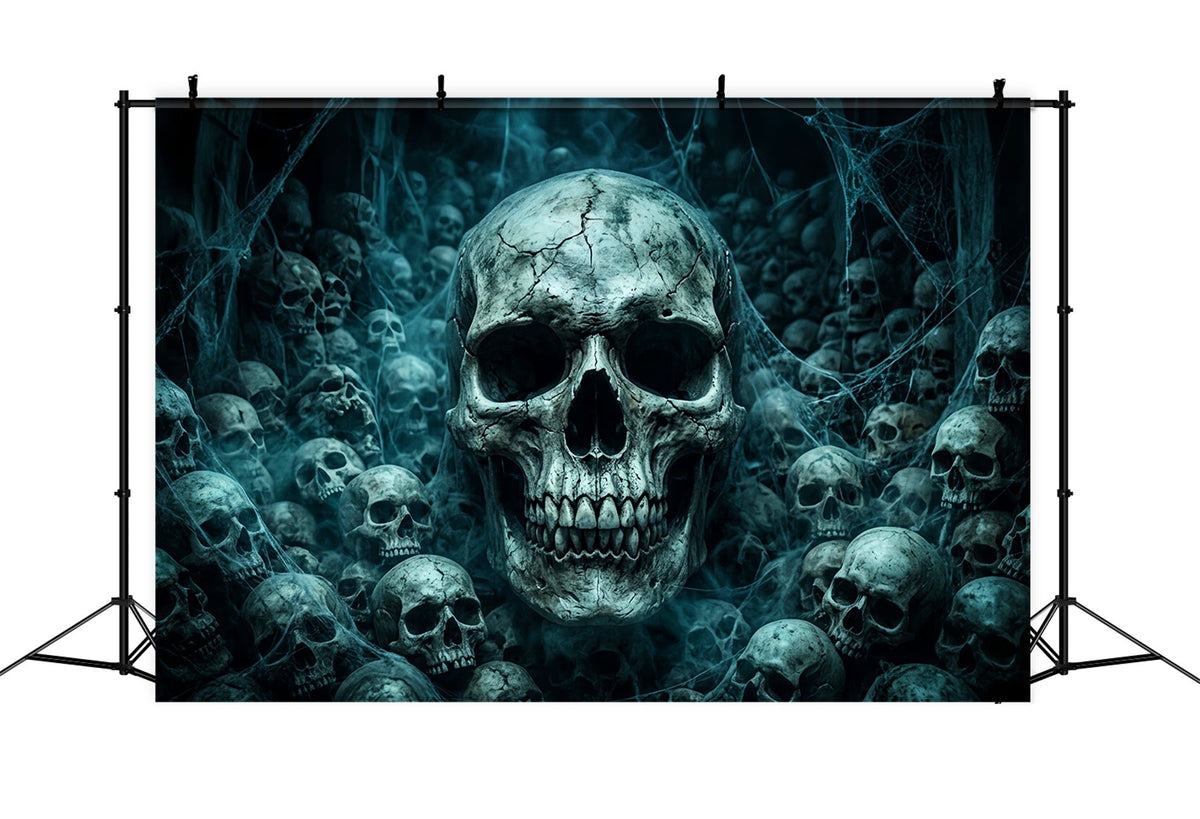 Décor De Squelette Toile D'Araignée Crâne Crypte Horde Décors Effrayants LXX67-235