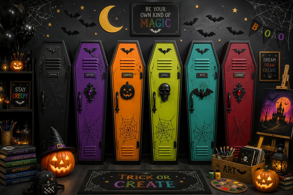Décor De Cercueil ColoréArt Du Cercueil Décor De Photomaton Pour Salle De ClasseDécor D'Halloween LXX67-246