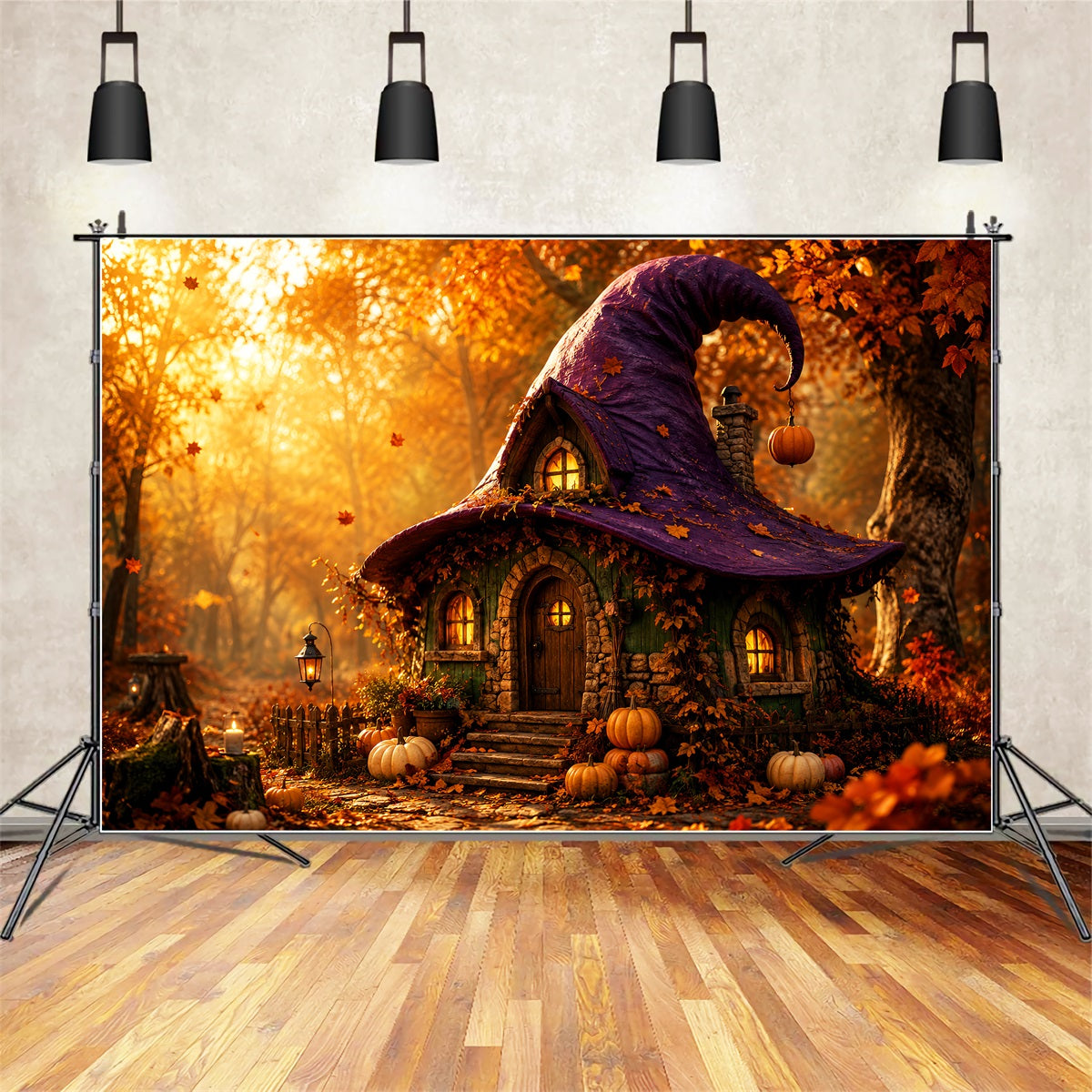 Décor De Maison De Sorcière Chapeau De Sorcière D'Automne Décor Photo Effrayant LXX67-249