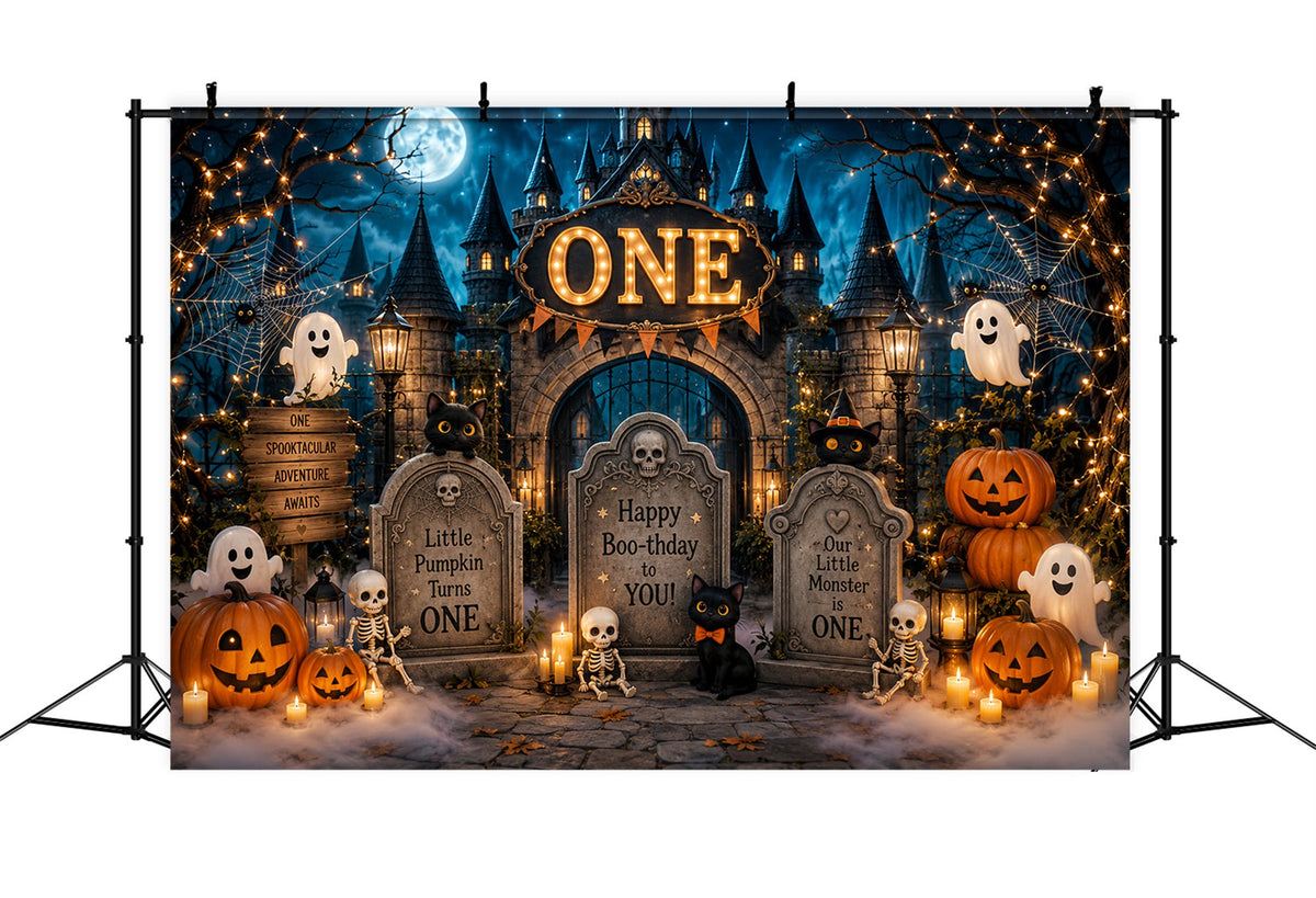 Décors Photo D'Halloween Cimetière D'Anniversaire Château Décor D'Anniversaire D'Halloween LXX67-83