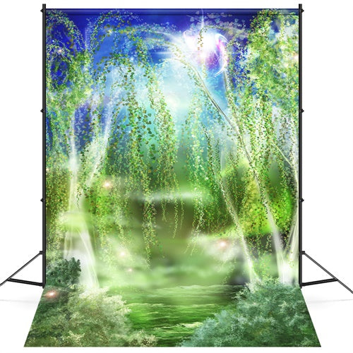 Fantaisie Pays des Merveilles Forêt Nuages Toile de fond M1-65