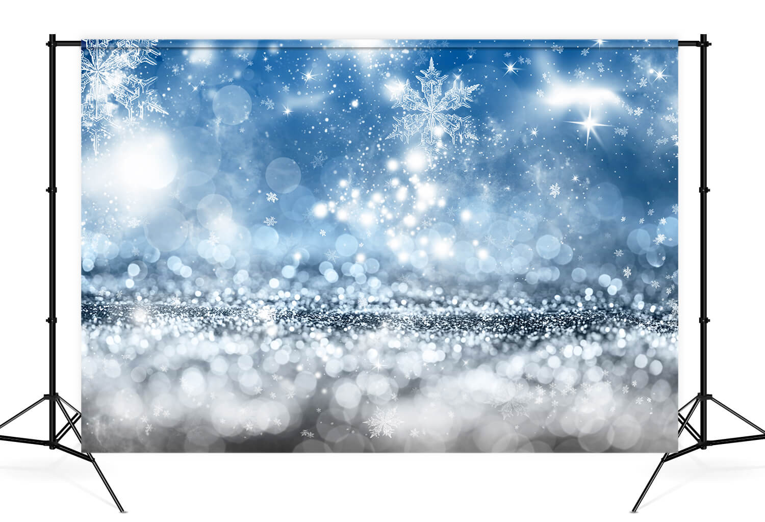 Hiver Noël Paillettes Flocon de neige Bokeh Toile de fond M10-69
