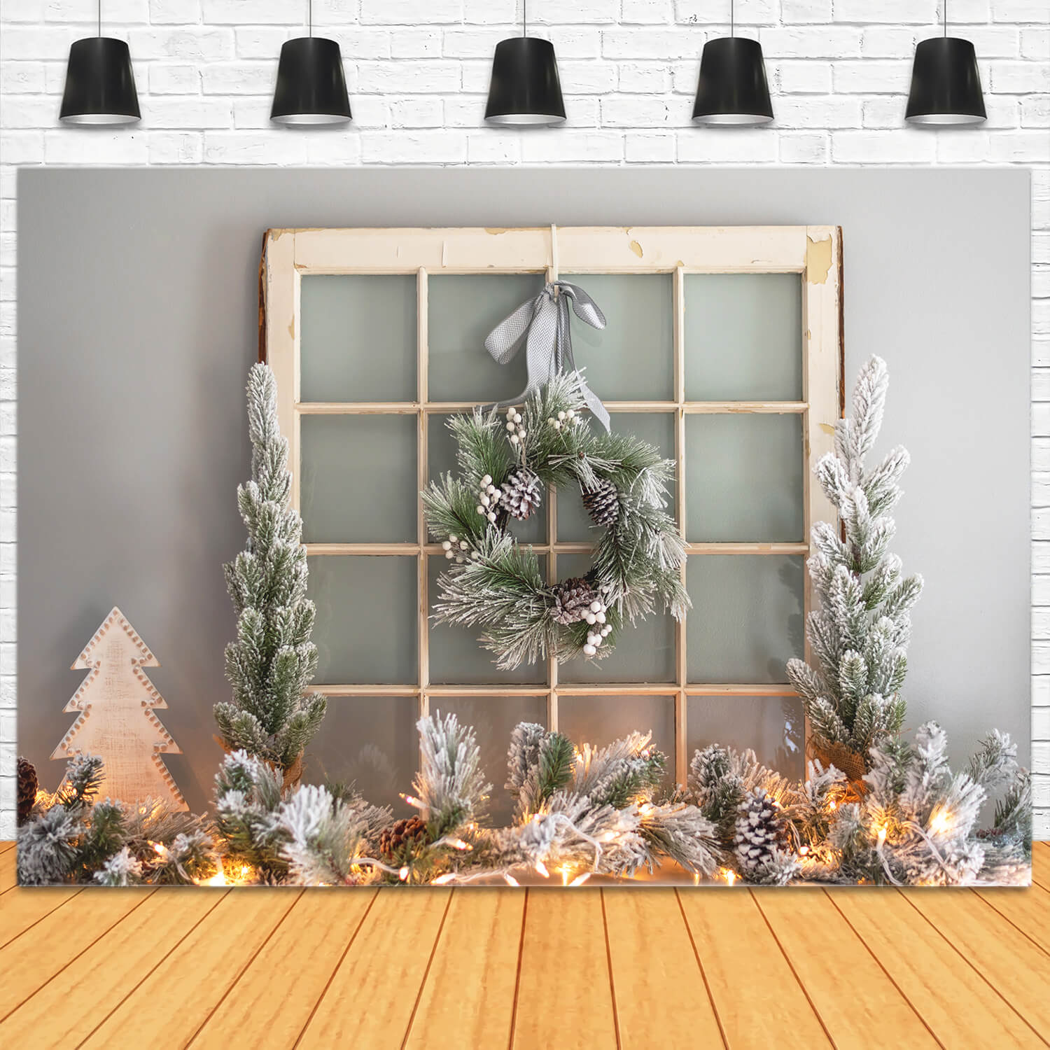 Guirlande de Noël Décoration Photographie Toile de fond M11-71