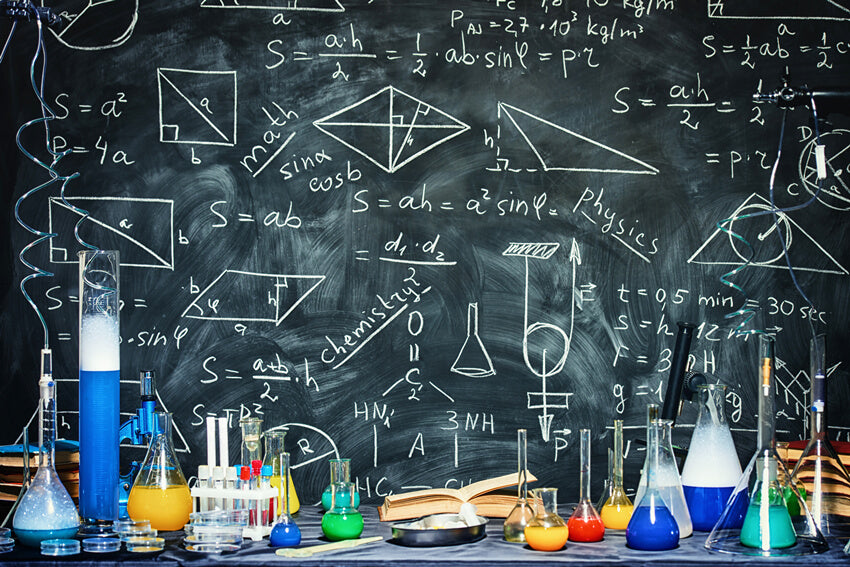 Toile de Fond de Laboratoire Scientifique de Retour à L'école M5-103