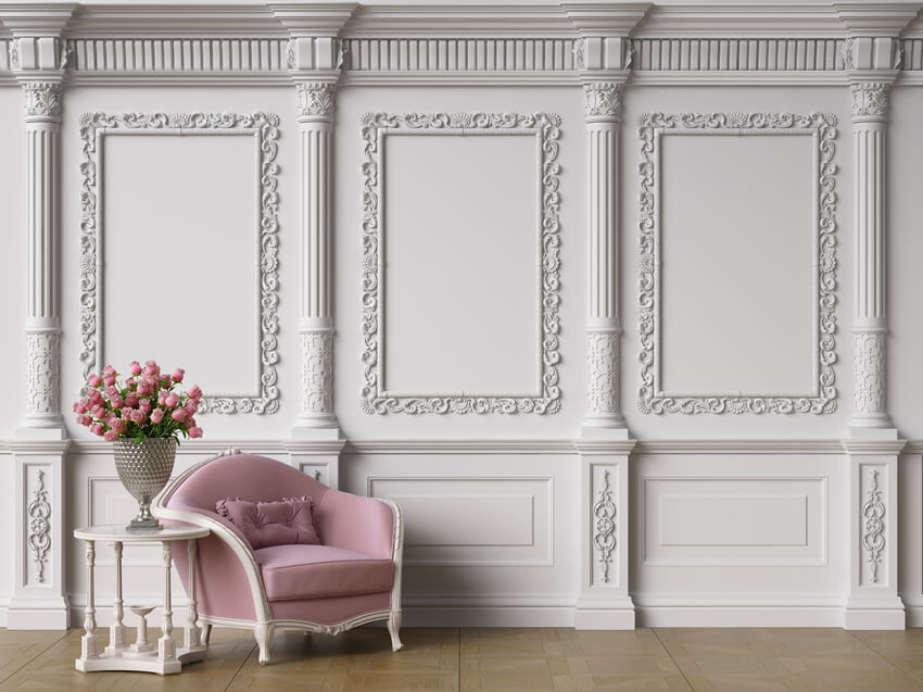 Toile de Fond de Fauteuil Mural Rétro Intérieur de la Pièce M5-31
