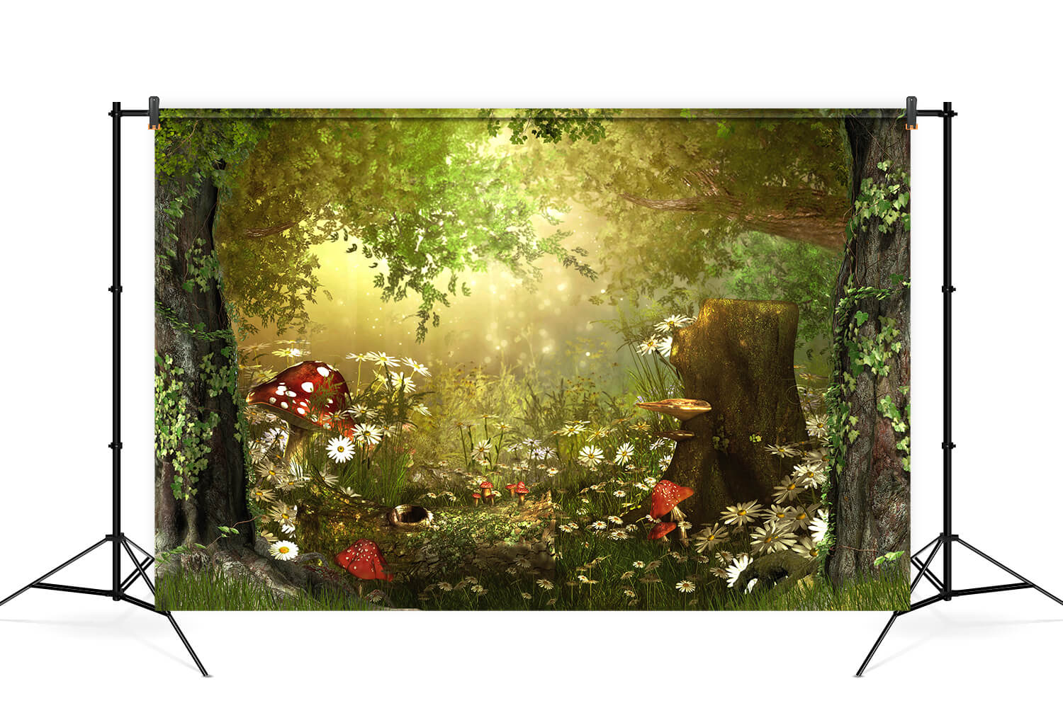 Toile de Fond de Champignons de la Forêt de Conte de Fées M6-126