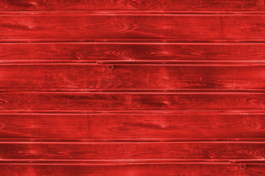Toile de Fond en Bois Peint Rouge pour Photomaton M6-146