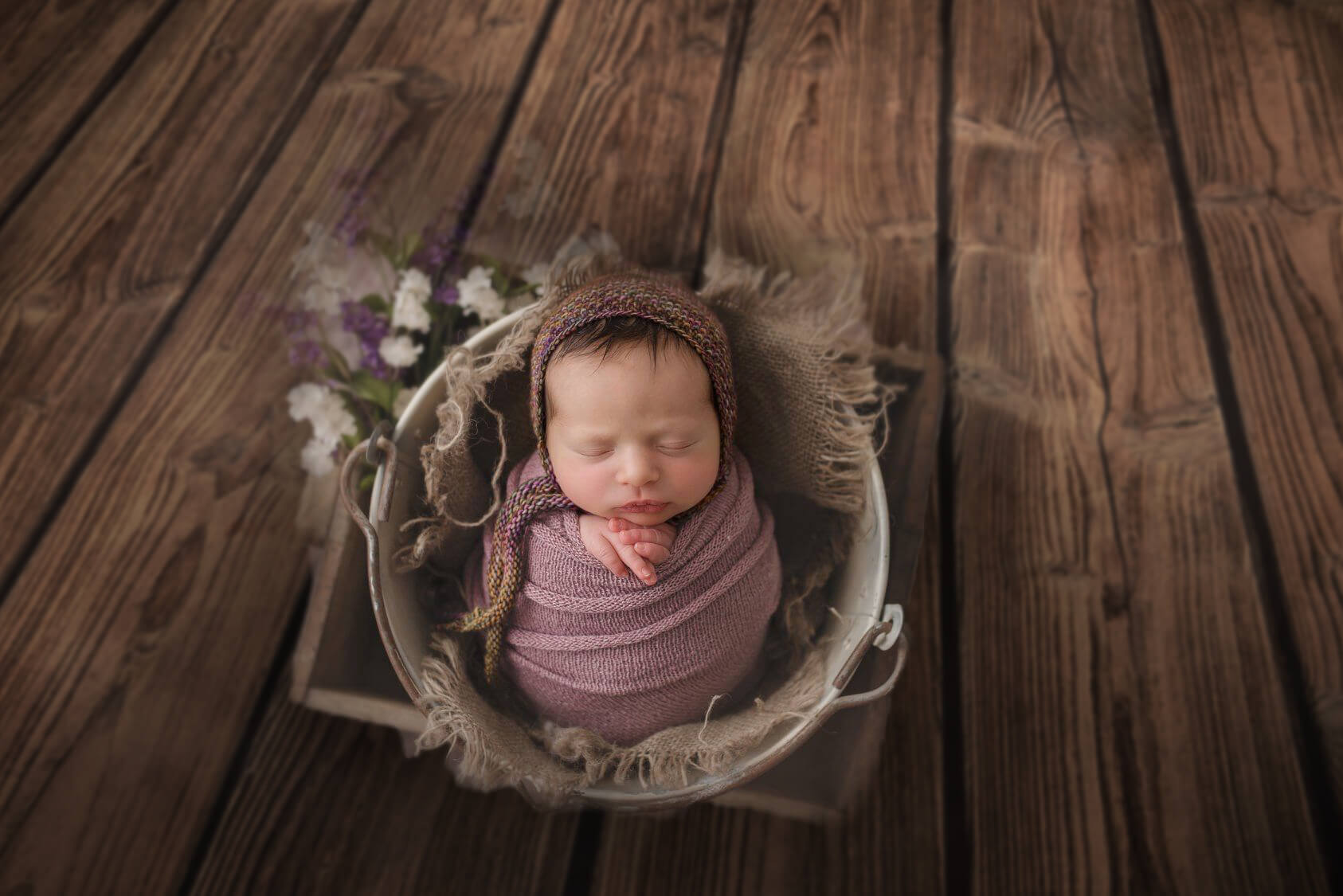 Toile de Fond en Bois Rustique pour Séance Photo Bébé M6-73