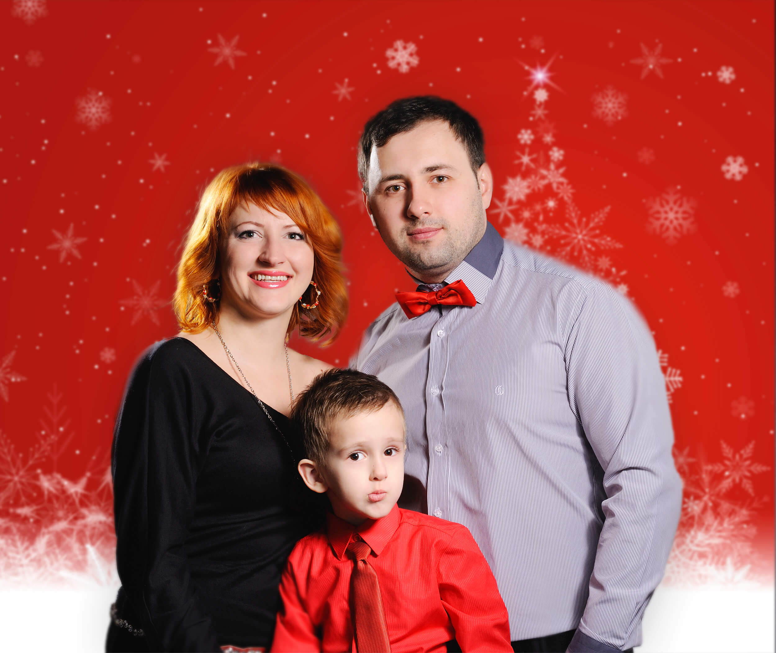Fond de Photomaton Flocon de Neige Arbre de Noël M7-50