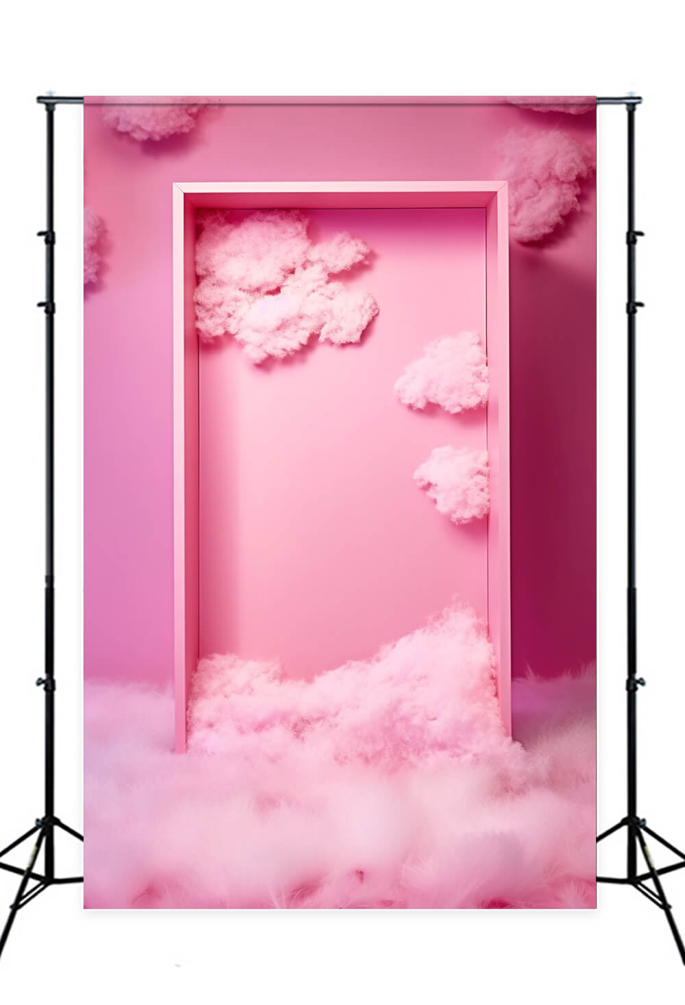 Poupée de Mode Toile de Fond de Nuages de Boîte Rose Fantaisie M7-92