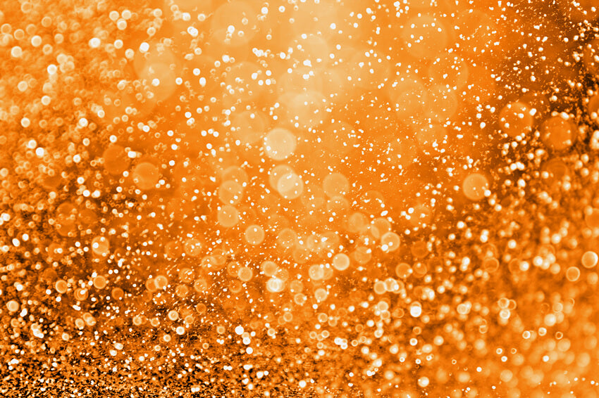 Toile de Fond Pailletée Orange Bokeh pour Décoration de Fête M8-30