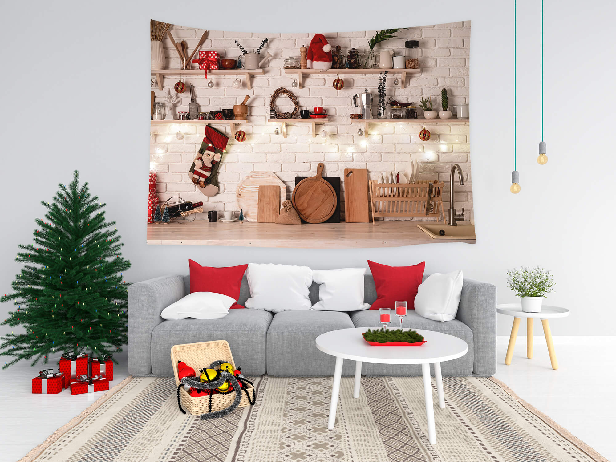 Toile de Fond Cuisine de Noël  pour Studio M8-62