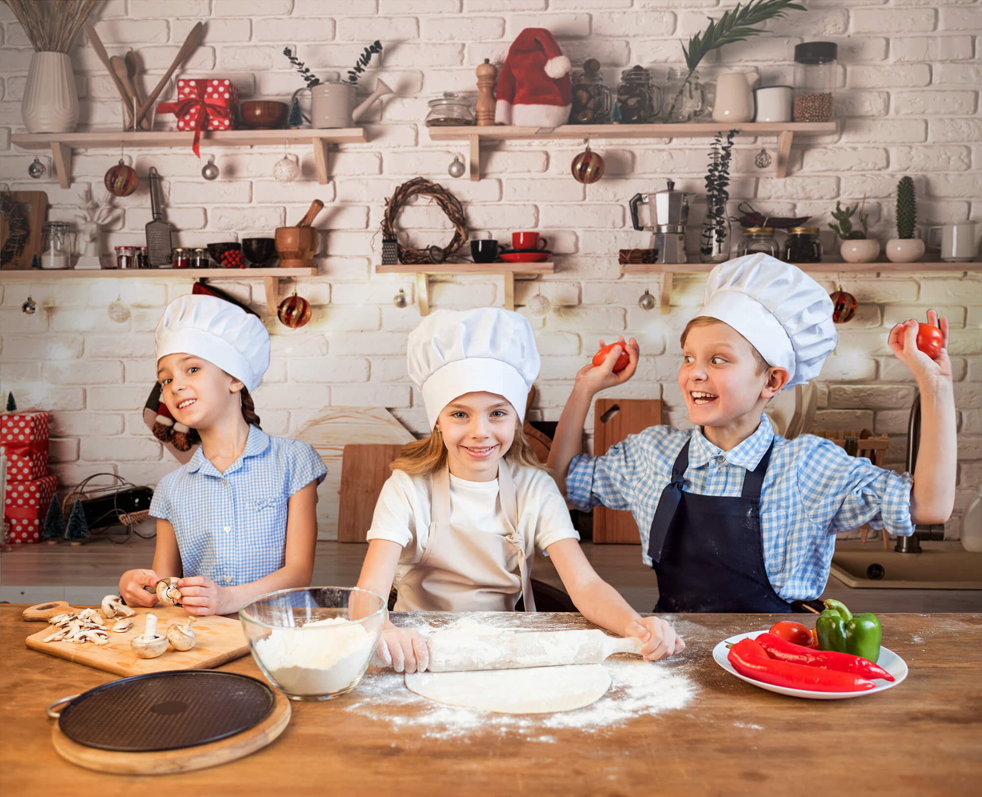 Toile de Fond Cuisine de Noël  pour Studio M8-62