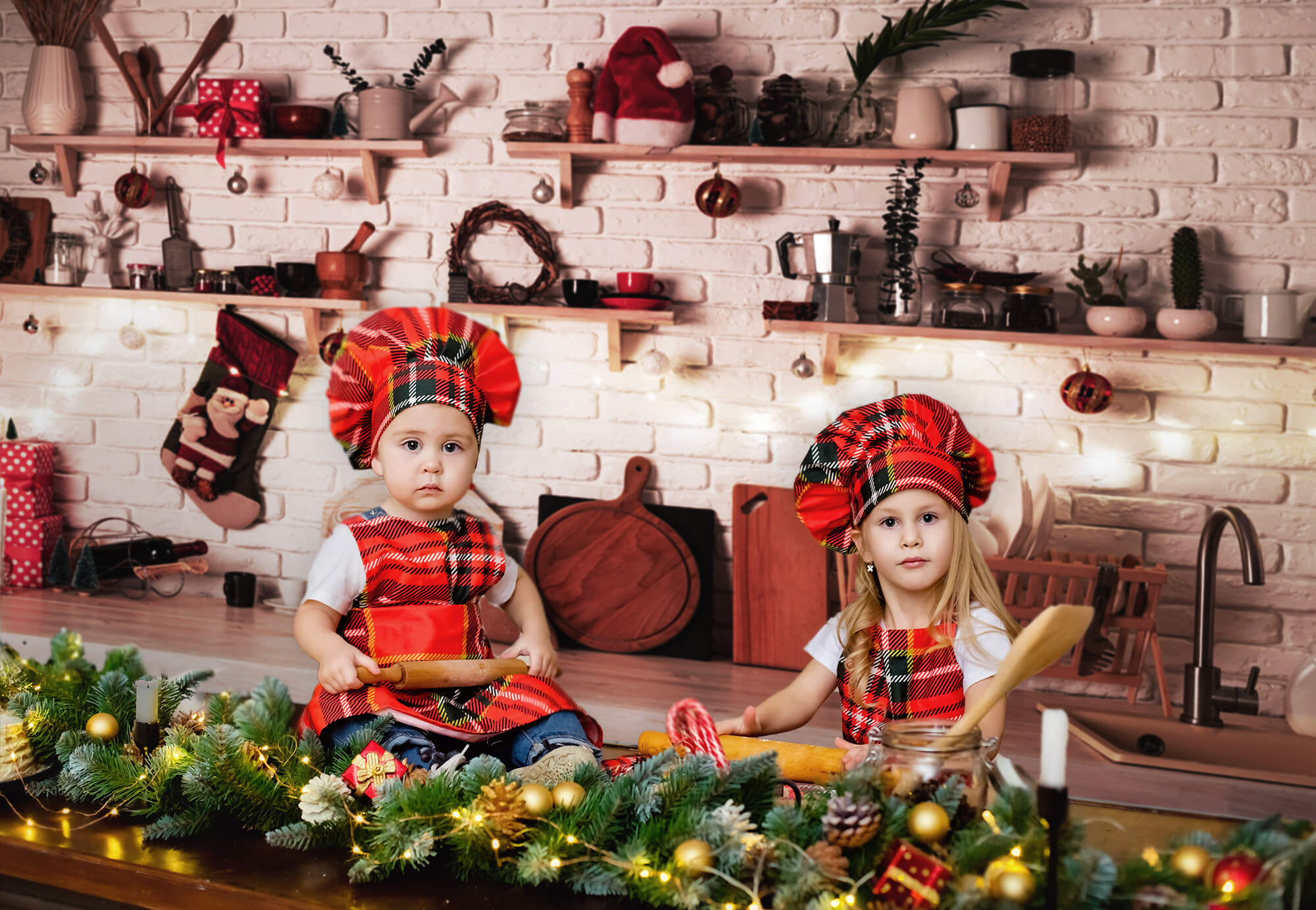 Toile de Fond Cuisine de Noël  pour Studio M8-62