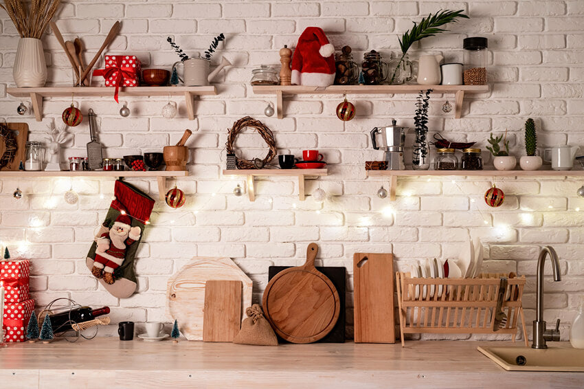 Toile de Fond Cuisine de Noël  pour Studio M8-62