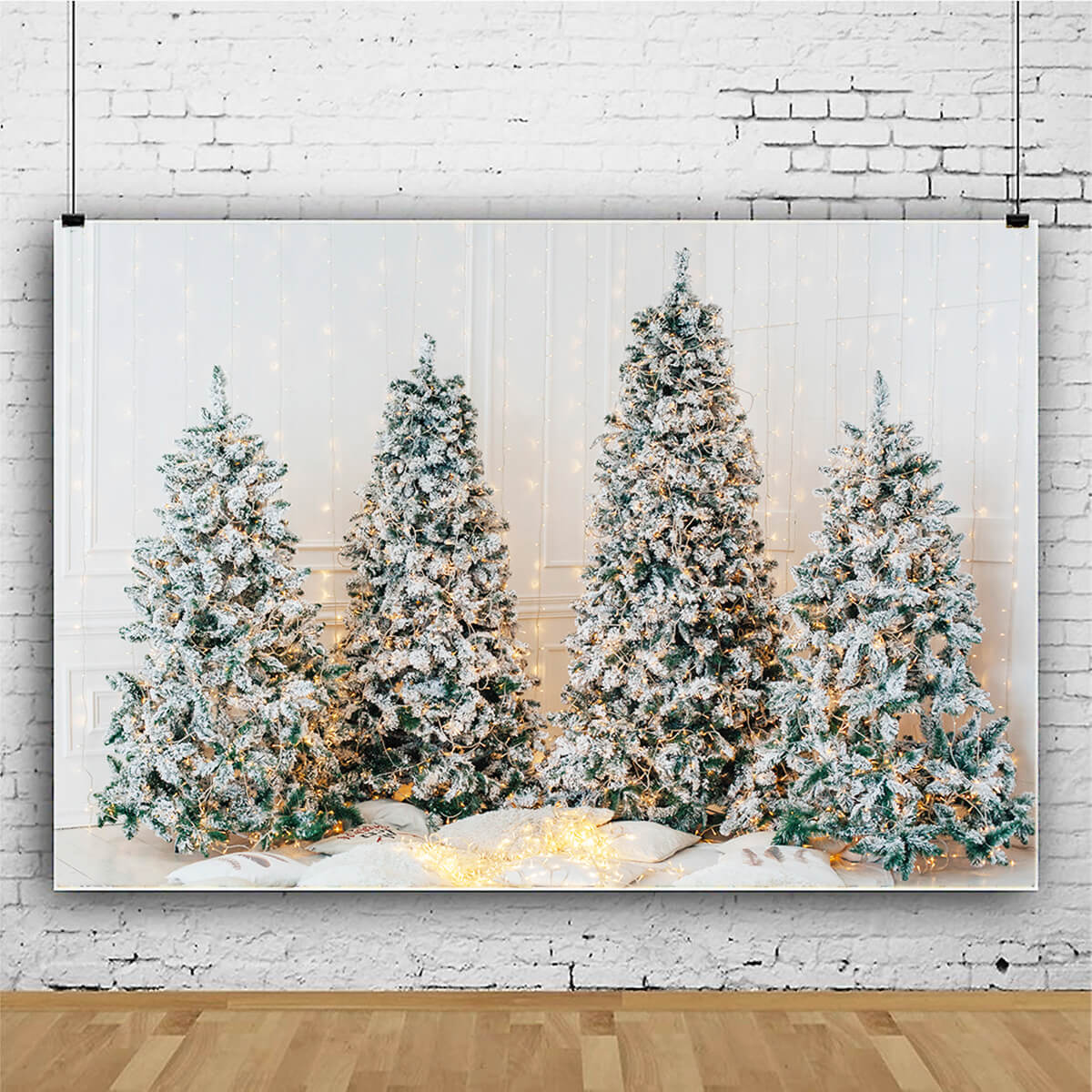 Toile de fond Arbre de Noël Lumineux pour Photomaton M9-16