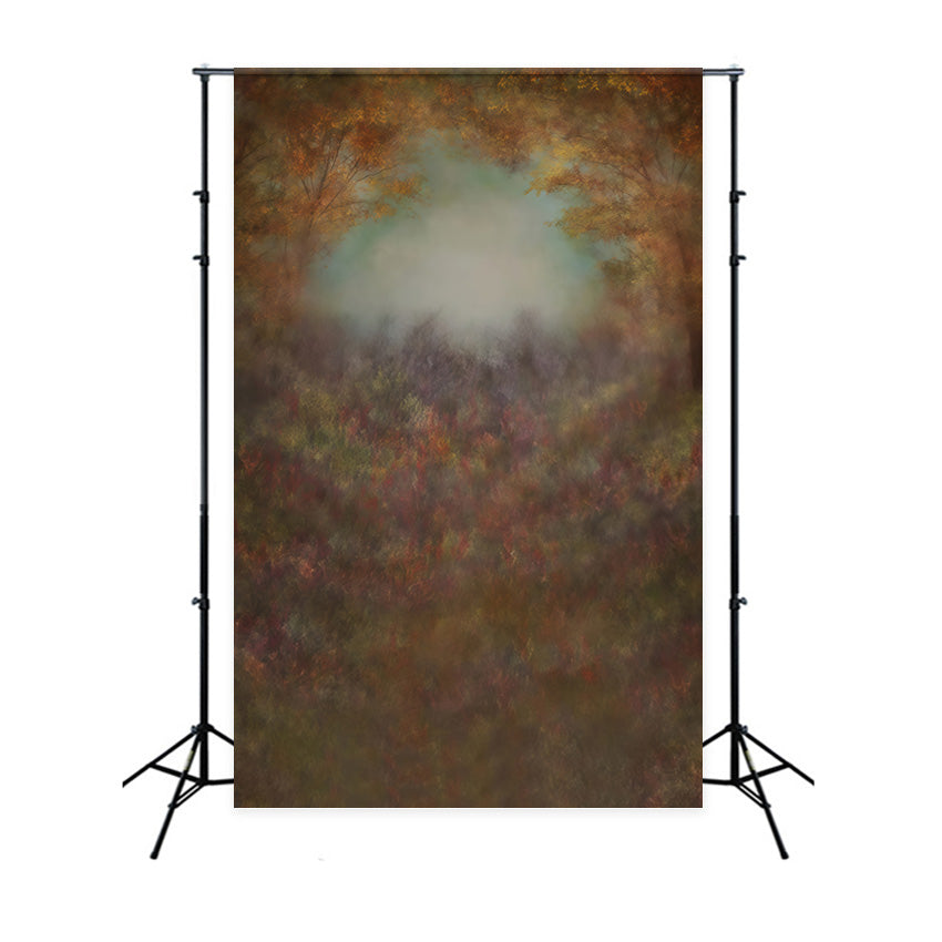 Fonds artistiques Feuilles d'automne Brume légère Fond artistique MRR10-61