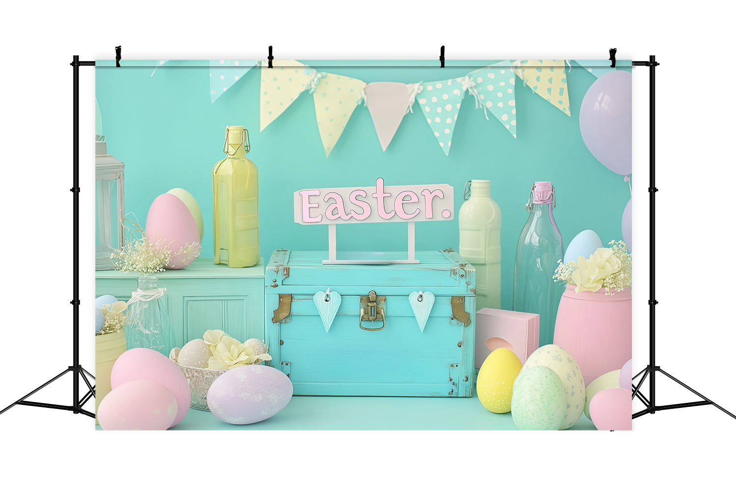 Toile de fond de Pâques Accessoires pastel Toile de fond photo de Pâques MRR11-71