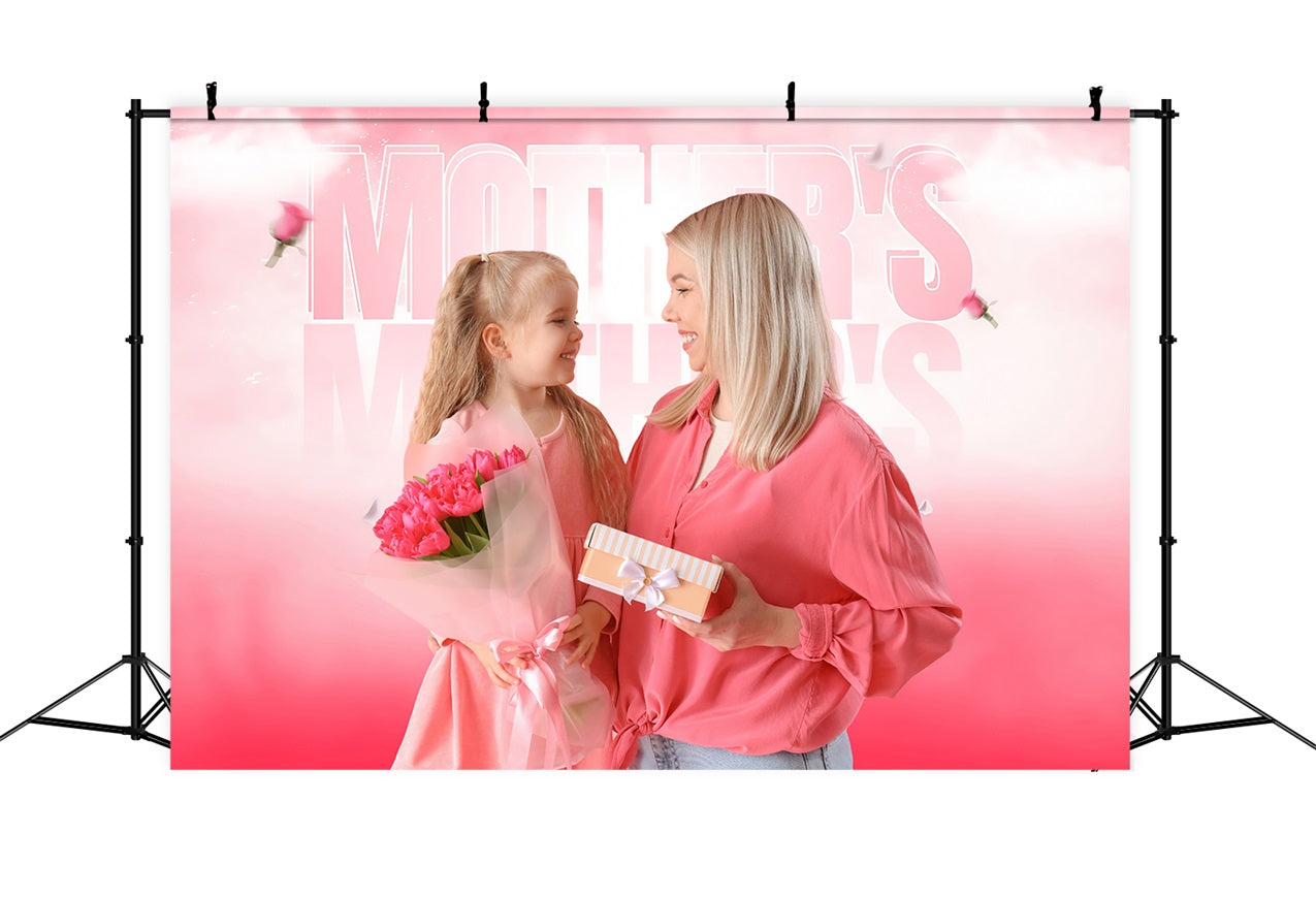 Toile de fond Fête des Mères Roses Roses Félicité Personnalisée MRR3-37