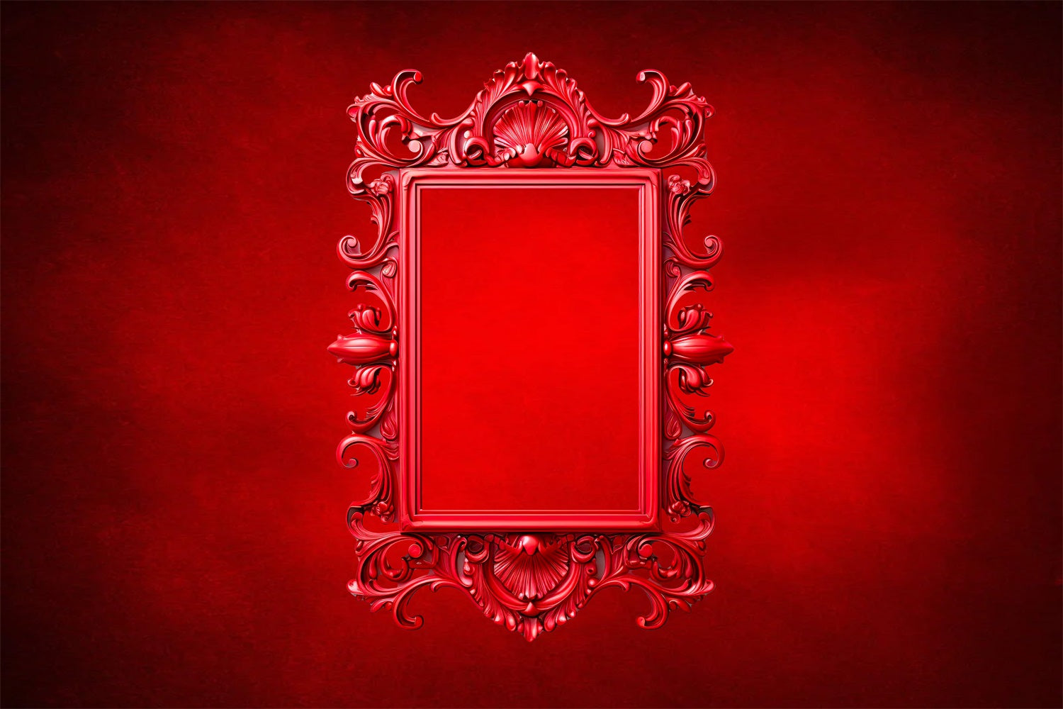 Esthero Art Vintage Rouge Rectangle Cadre Photo Abstrait Toile de fond RR4-51