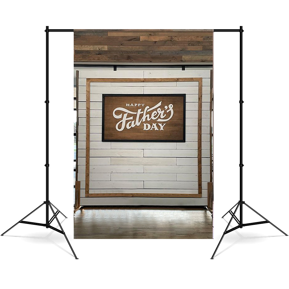 Toile de Fond Panneau en Bois et Mur de Briques pour la Fête des Pères RR5-24