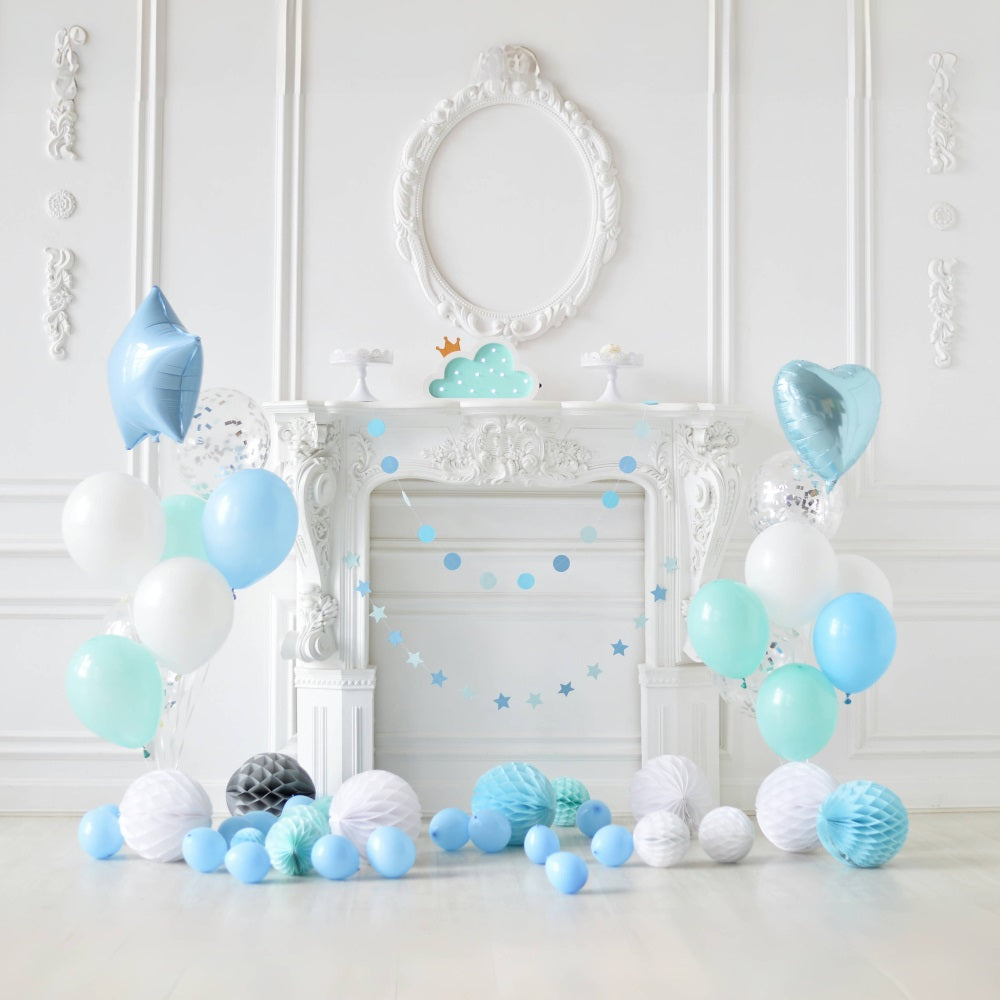 Toile de Fond Décoration d'Anniversaire pour Enfants avec Ballons RR5-34