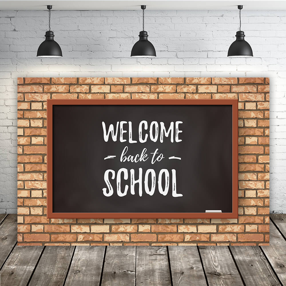 Toile de fond tableau de bienvenue retour à l'école RR6-28