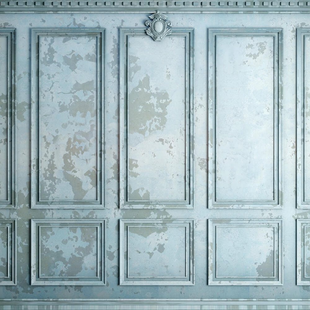 Toile de fond de Photographie Mur Rétro Bleu Patiné RR6-83