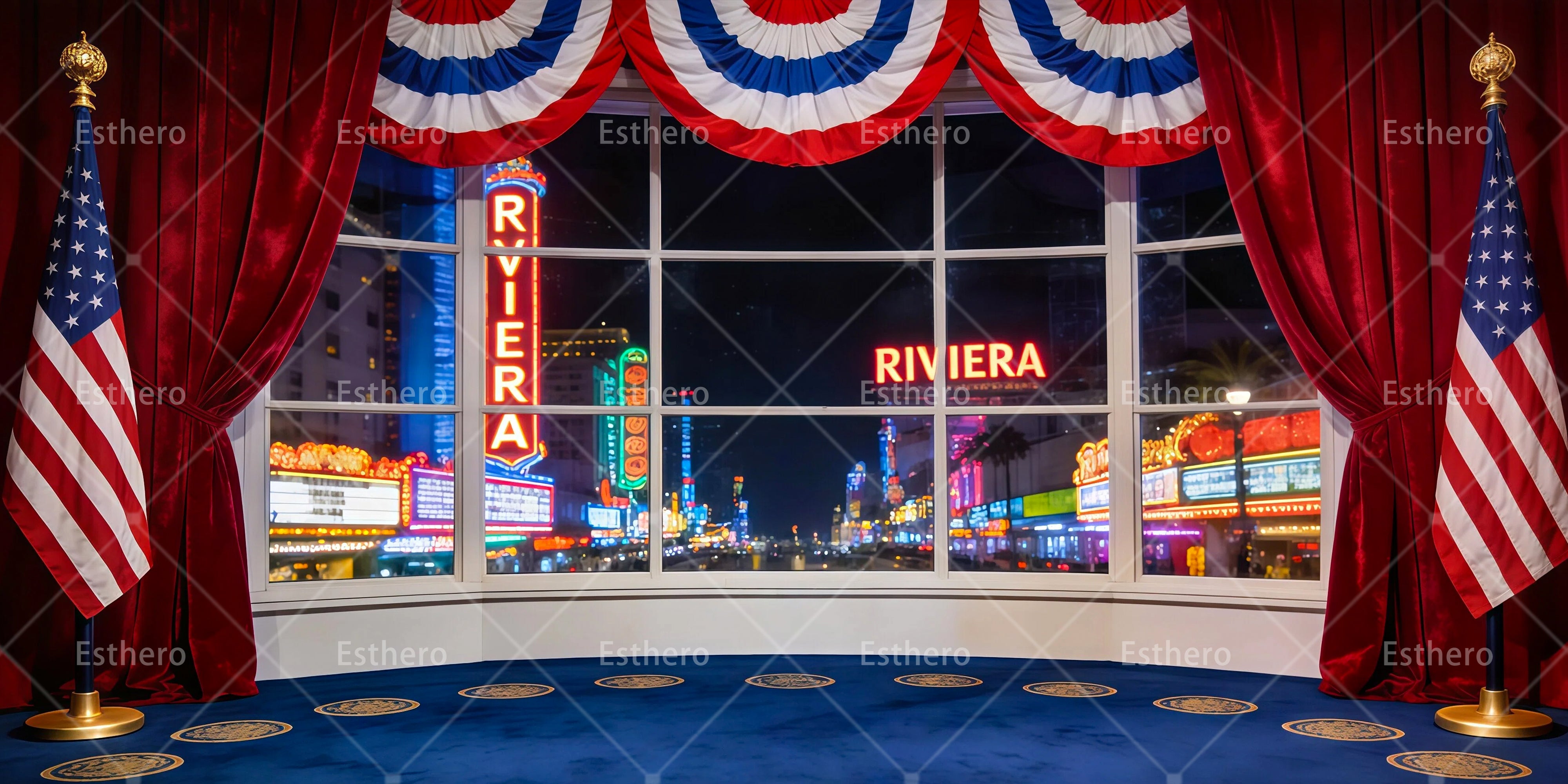 Décor professionnel de Las Vegas pour spectacle et grande scène RR65-T113