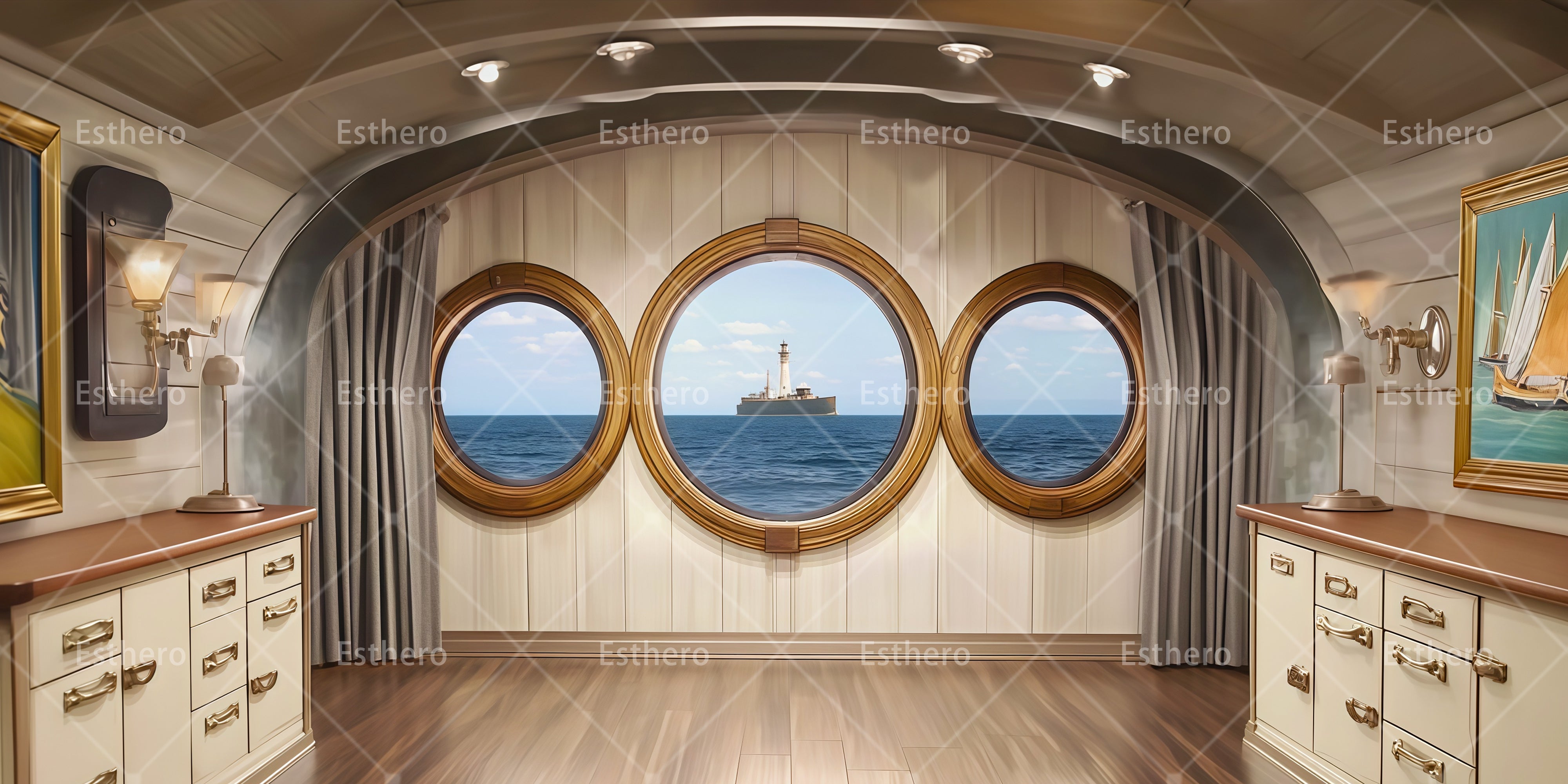Décor de Théâtre Cabine de Paquebot de Croisière RR66-T56