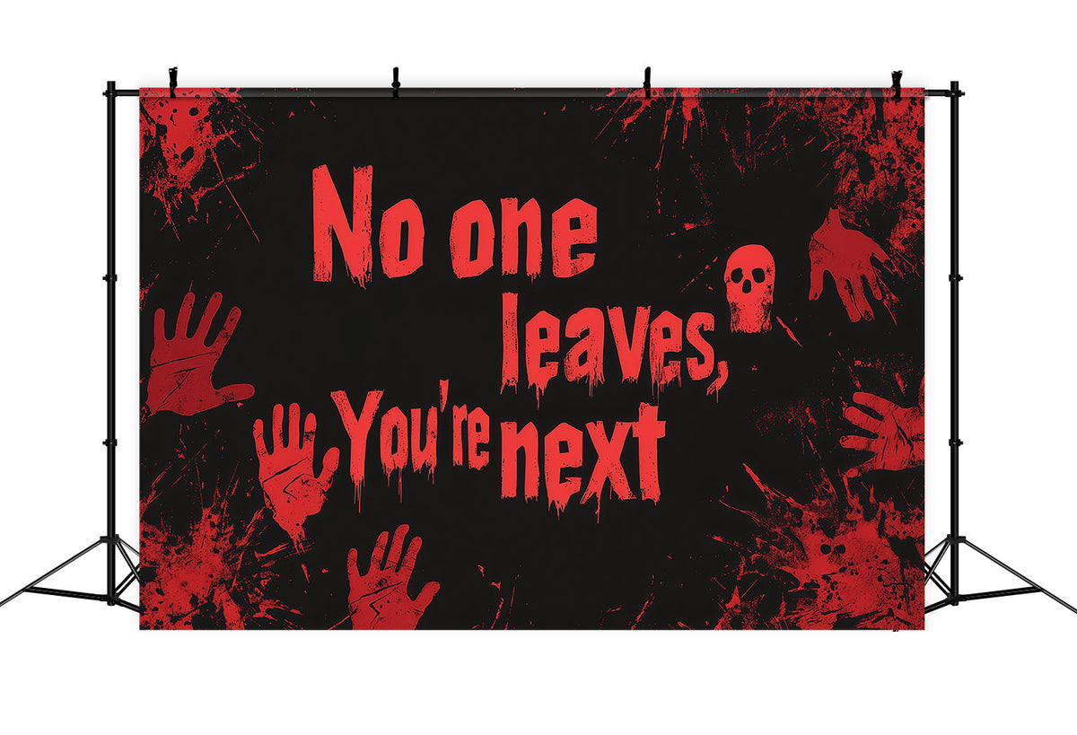 Décor Mural D'Halloween Sanglant Avec Empreintes De Mains Gothiques RR67-102