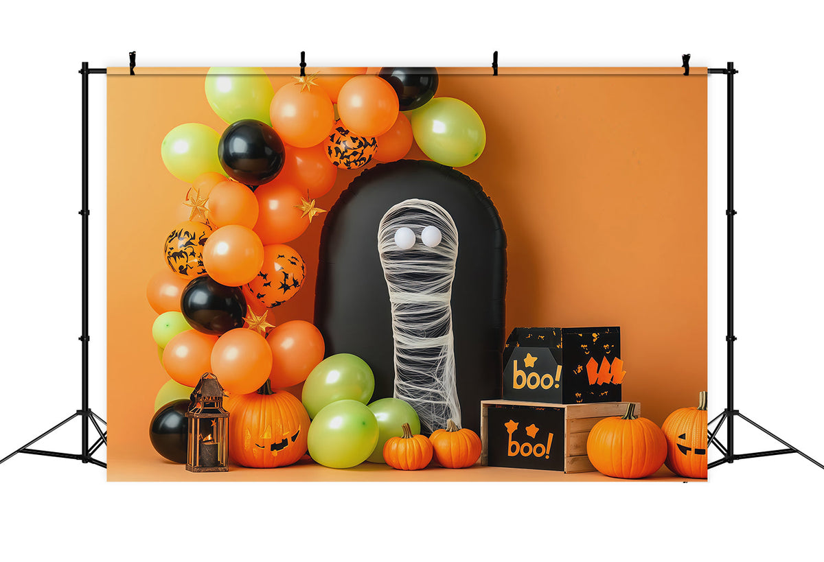 Décor Photo D'Halloween MomieBallon CitrouilleFête Anniversaire RR67-126