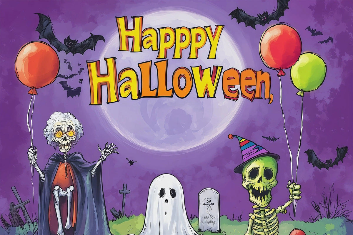 Idées De Décors Pour Une Fête D'Halloween Squelette Fantôme Ballon Décors Effrayants Pour Halloween RR67-137
