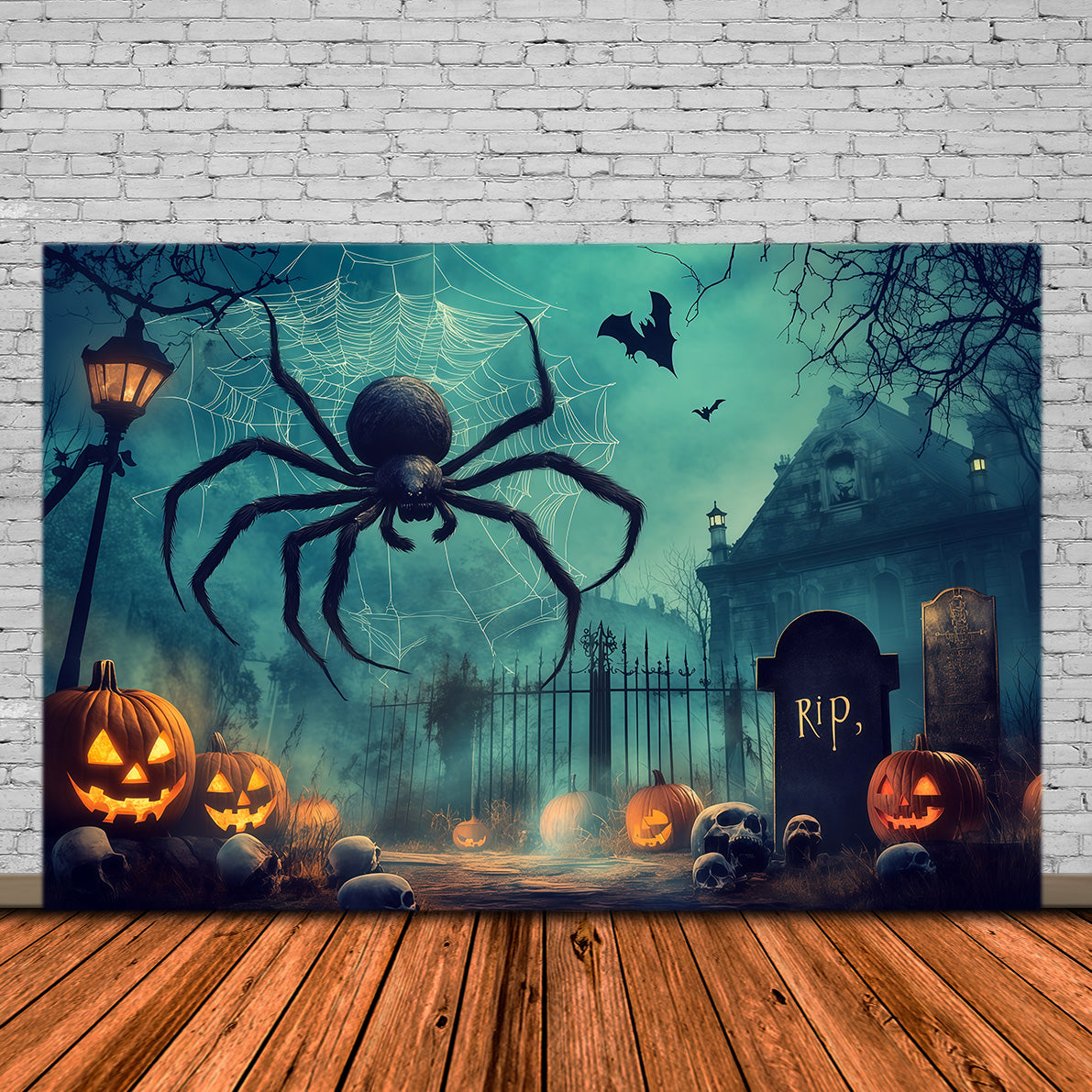Décors D'Araignées De Citrouilles Et De Manoir Pour Magiciens RR67-184