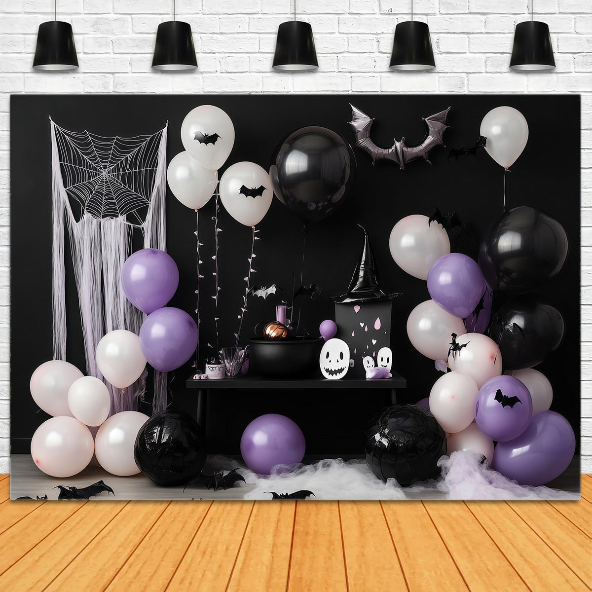 Arche De Ballons D'Halloween Décor De Chaudron De Sorcière Fête D'Halloween Baby Shower Décor RR67-198