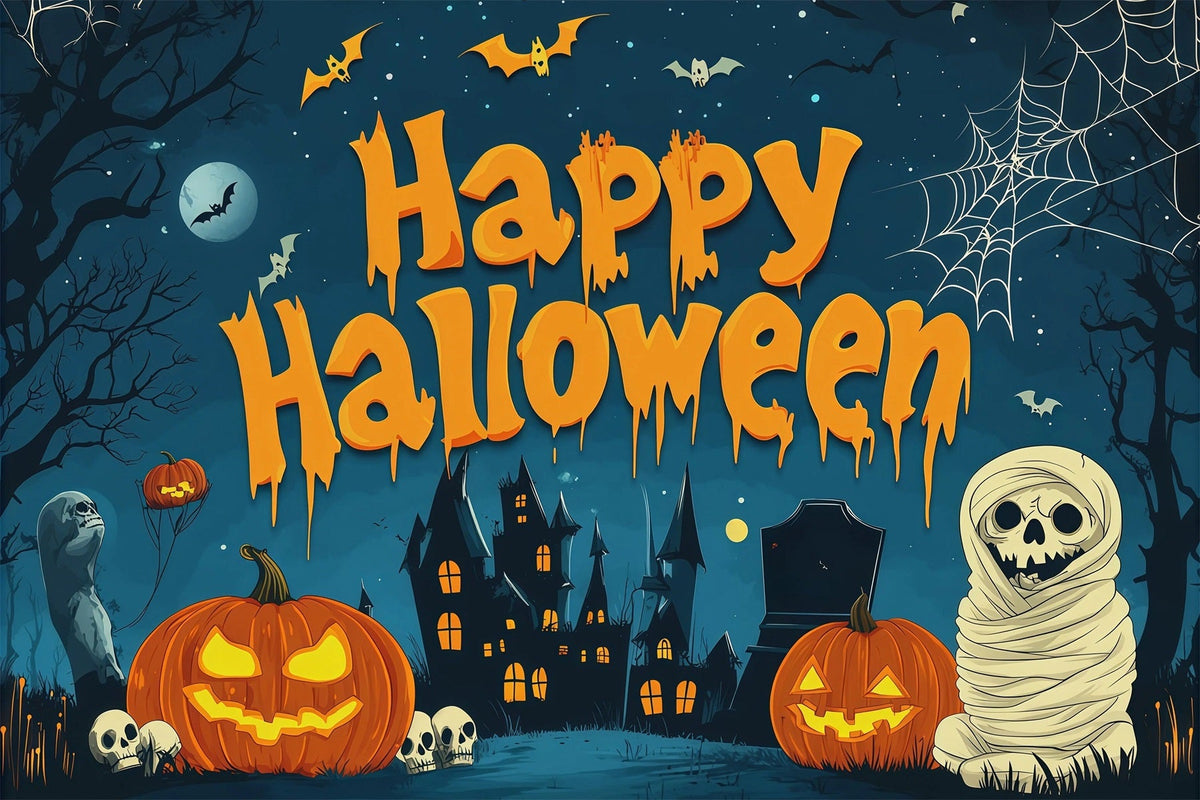Idées De Décors Pour Une Fête D'Halloween Momie Citrouille Château Hanté Décors Effrayants Pour Halloween RR67-38