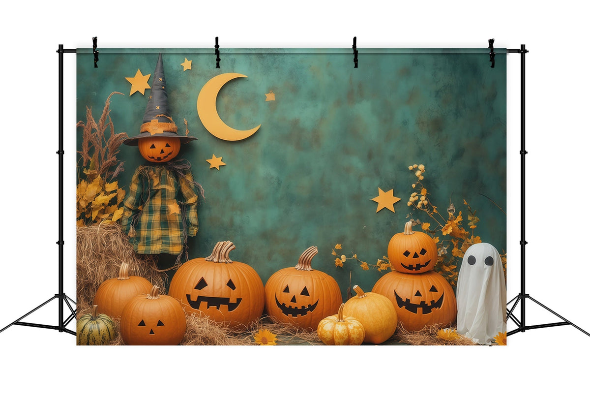 Décor Photo D'Halloween Mignon Citrouilles Fantômes Décoration D'Halloween RR67-63