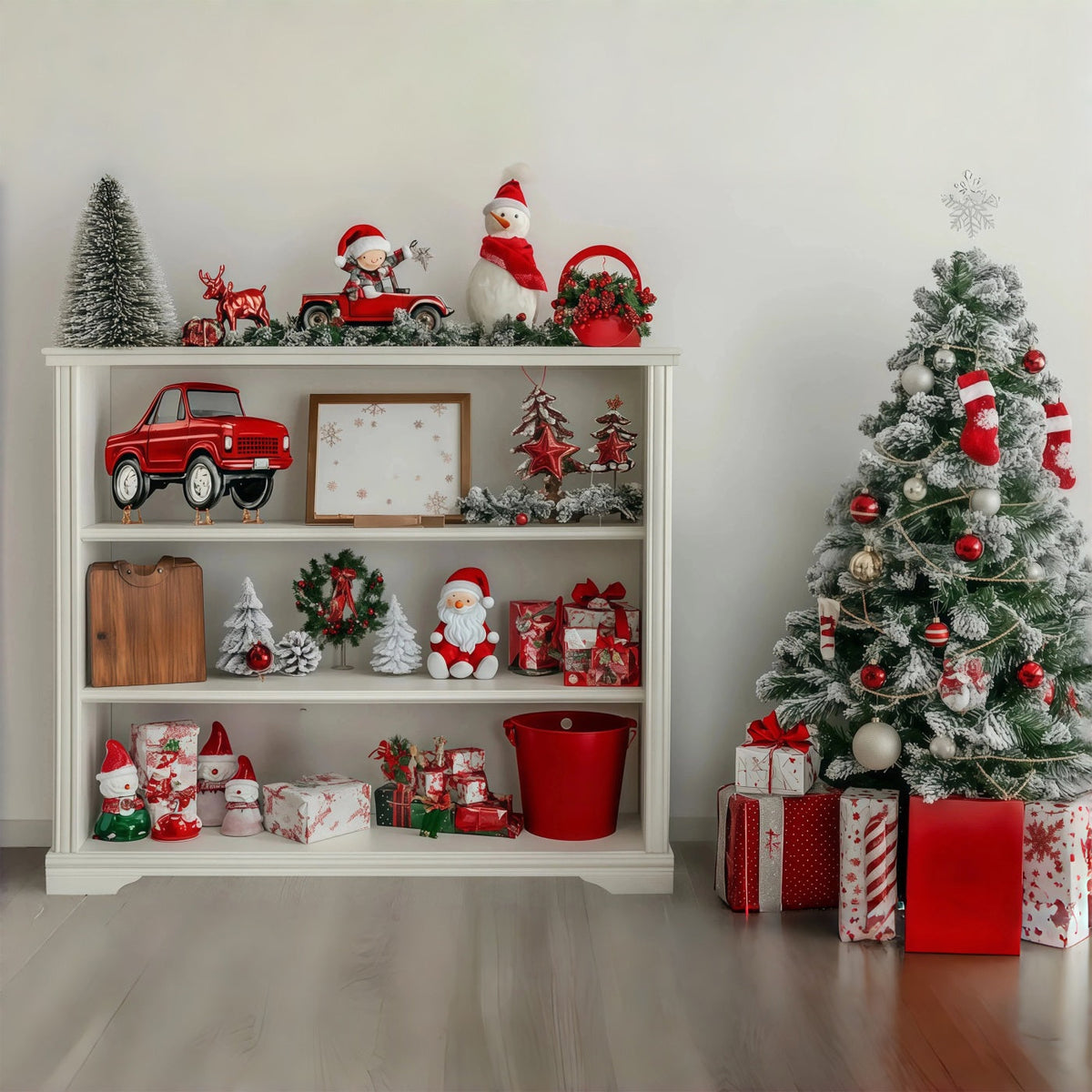 Fond De Décor De Noël Présentoir De Sapin De Noël Festif Toiles De Fond En Mousseline De Noël RR68-97