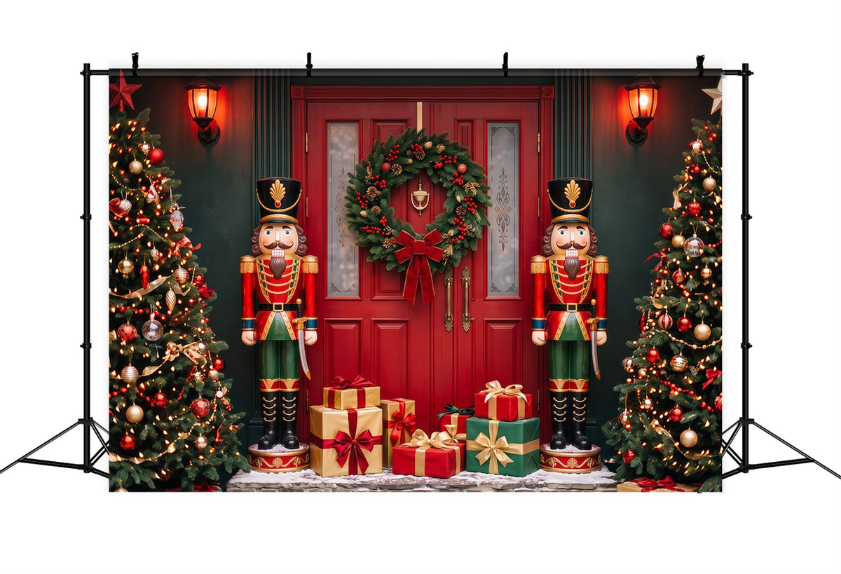Décor De Porte De Noël Présentoir À Cadeaux Casse-Noisette Décor De Studio De Noël RR69-110