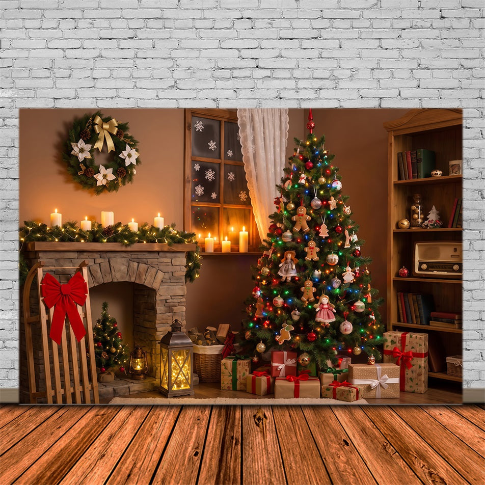 Décor De La Nuit De Noël Décoration De Poupée Pour Cheminée Cosy Décors Photographiques De Noël RR69-42