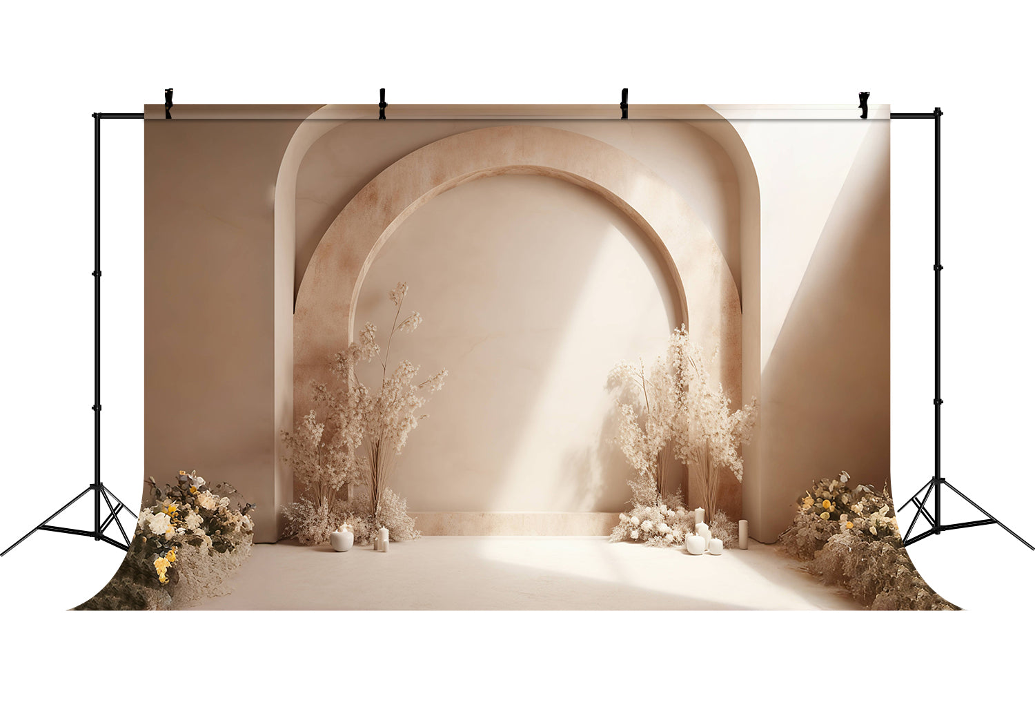 Floraison Rêveuse Boho Toile de Fond Photographique RR7-13