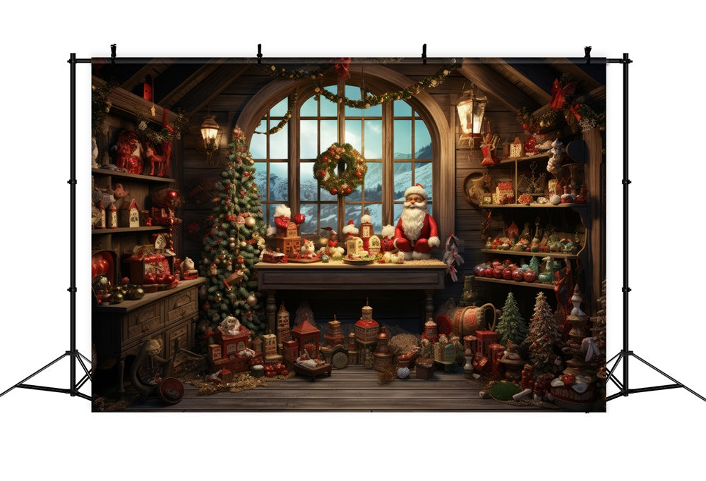 Toile de fond d'Atelier du Père Noël RR7-794