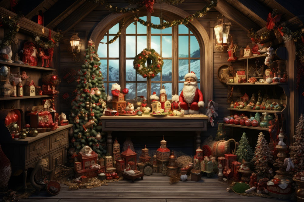 Toile de fond d'Atelier du Père Noël RR7-794