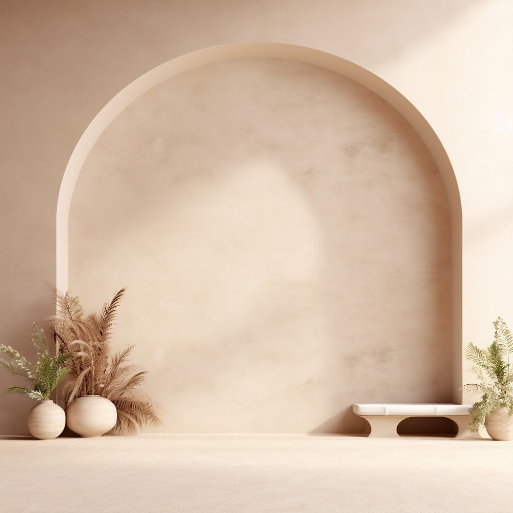 Arc Tranquille Boho Toile de Fond Photographique RR7-8