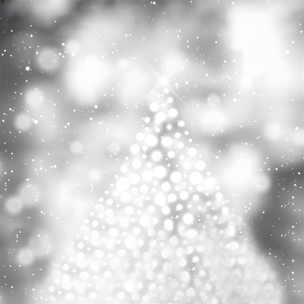 Toile de fond flocon de neige gris de Noël RR8-273