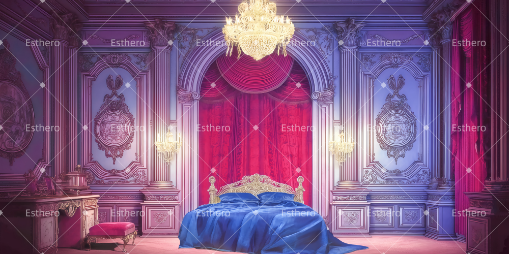 Fond de Scene Chambre De La Princesse TWW510-T52