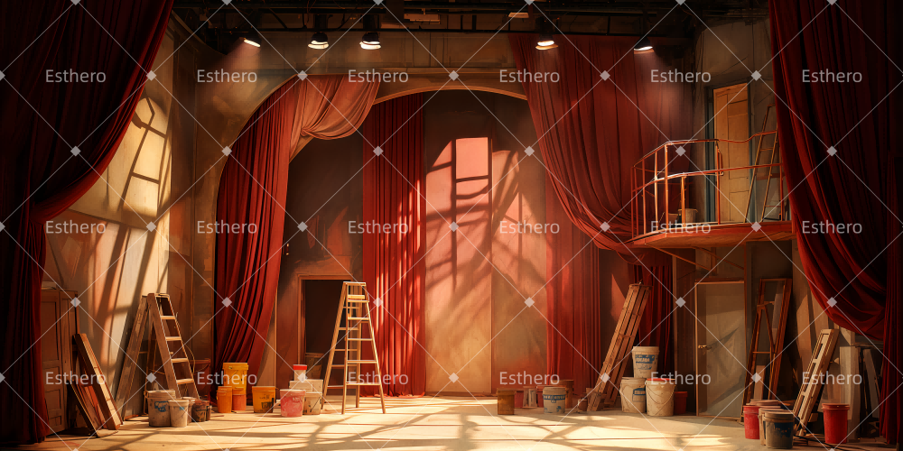 Toile de fond Theatre Rénovation Du Théâtre TWW511-T42