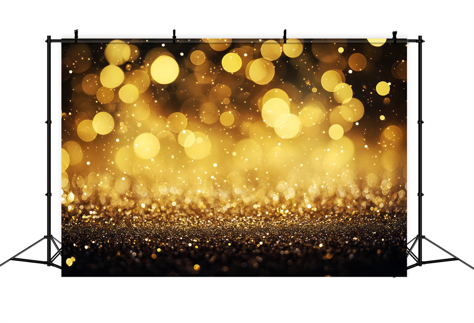 Fonds pour le Nouvel An Étincelles dorées Bokeh Fond doré pailleté TWW512-7