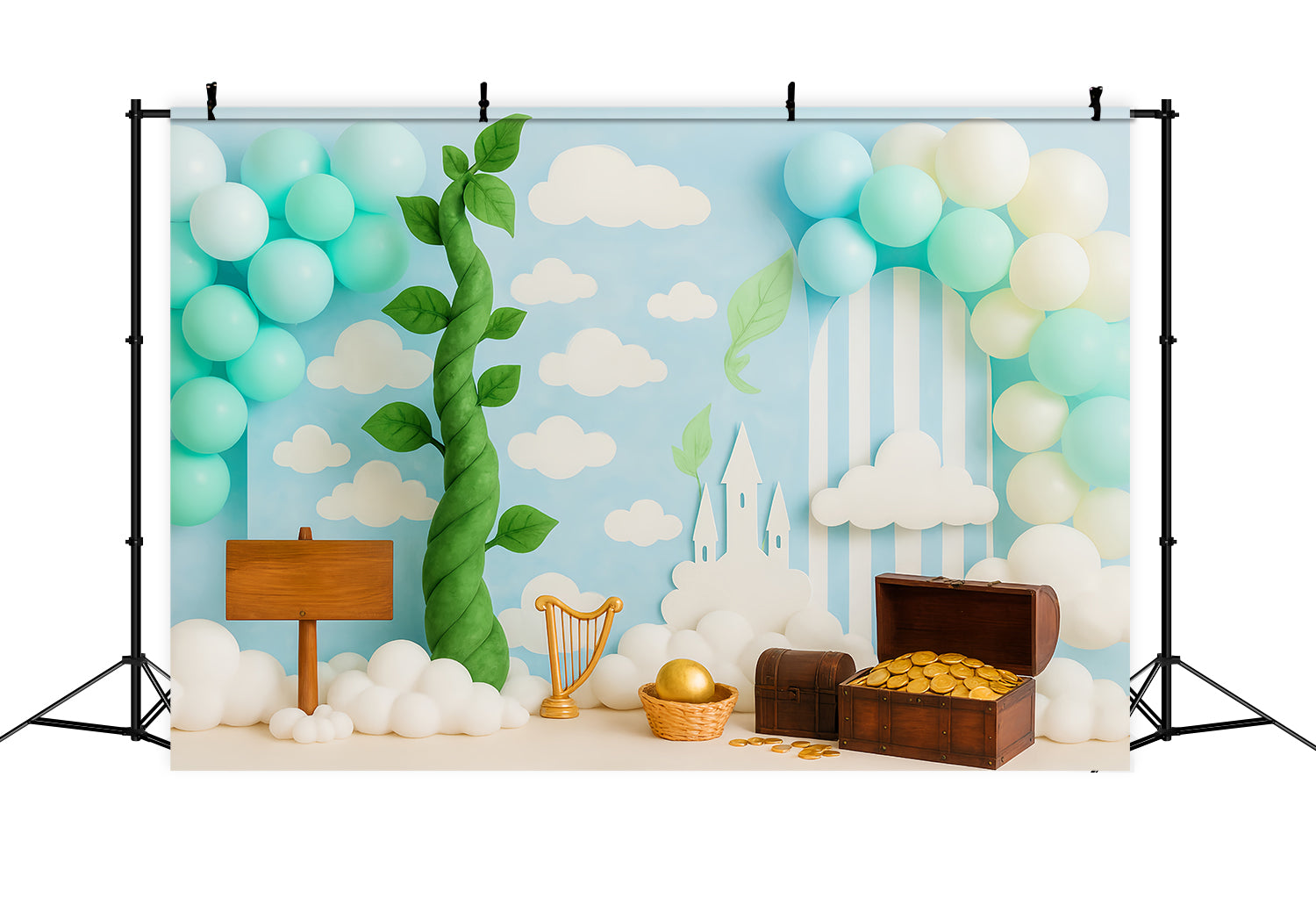 Fonds pour cake smash Haricot magique Fond pour photographie de gâteau Treasure Land TWW59-237